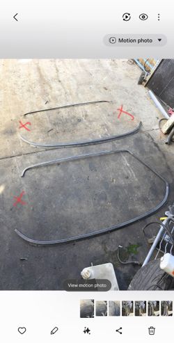 Mustang Notch Back Rear Window Moldings 