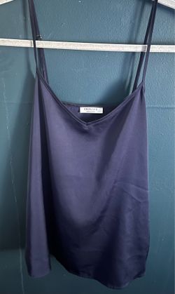 Women’s Navy Size Large Silk Cami Top Blouse