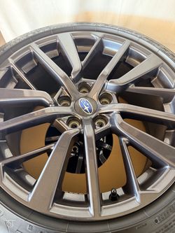 2022+ Subaru WRX 18” OEM Wheels with Factory Tires (Set of 4)