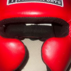Red Boxing Contender Head Gear For USA Official Tournaments 