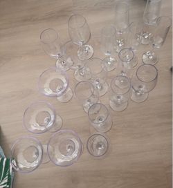 Premium-quality plastic cocktail glass set
