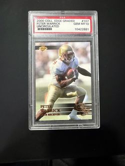 Peter Warrick Graded PSA 10