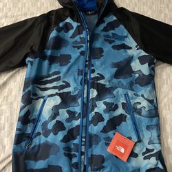 Rare North Face Camo Blue Lightweight Jacket