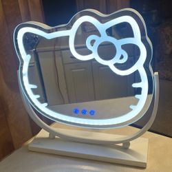 Impressions Vanity Hello Kitty Kawaii Desk Mirror with Lights and Adjustable ...