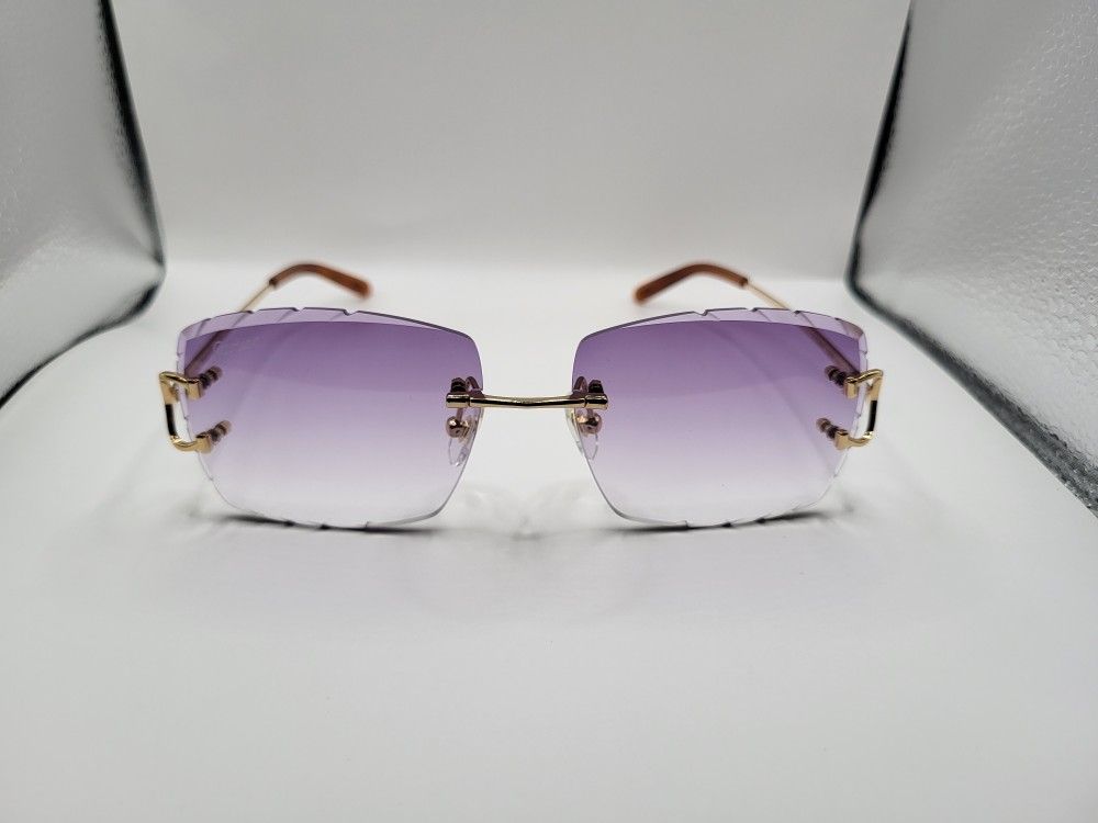 Cartier Rimless Glasses(Purple)