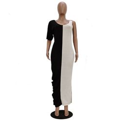 Size large black and white dress