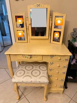 Vanity with seat