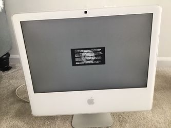 Apple 20” IMac 2006. For parts only.