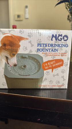 Pet drinking fountain