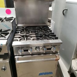Used Imperial 24"L Range With 4 Burners N Standard Oven Natural Gas 