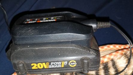 Power share Battery 20v  And Clip On Charger $20