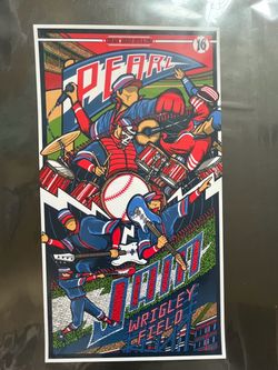 Pearl Jam 2016 Wrigley Field Concert Poster – Brad Klausen