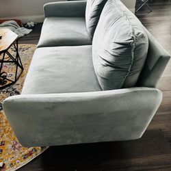 Loveseat Sofa With Removable Back Cushions