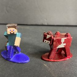 Minecraft Nano Metalfigs Steve  with Sword DIe-Cast Figure Video Game Character