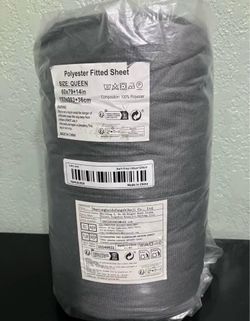 Gray Queen Fitted Sheet