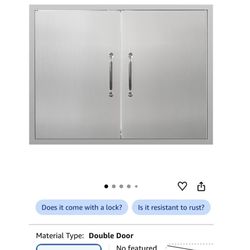 Outdoor Kitchen Doors 