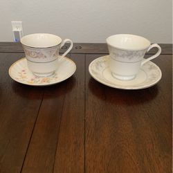 Floral Tea Cups And Saucer . Bridal Shower,  Baby Shower, Wedding, Tea Party, Vintage, Bridgerton Decor 