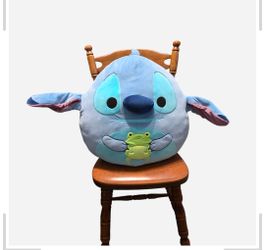 Squishmallows Jumbo 20" Stitch holding a Frog Disney plush. Gently used.