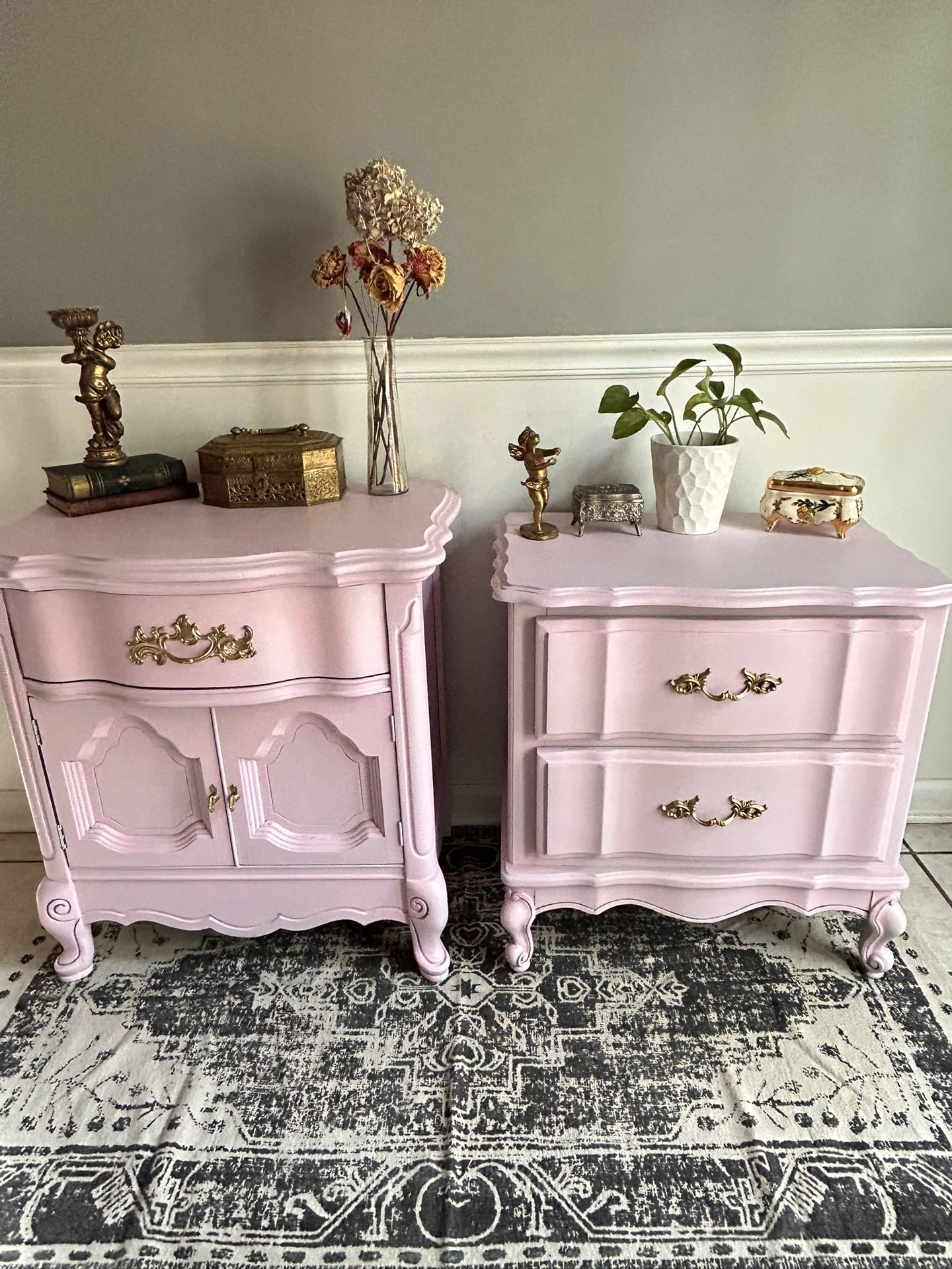 FRENCH PROVINCIAL NIGHTSTAND SET