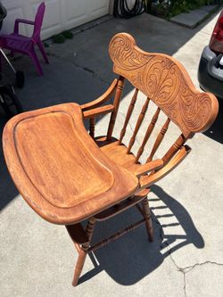 Solid wood Toddler high chair