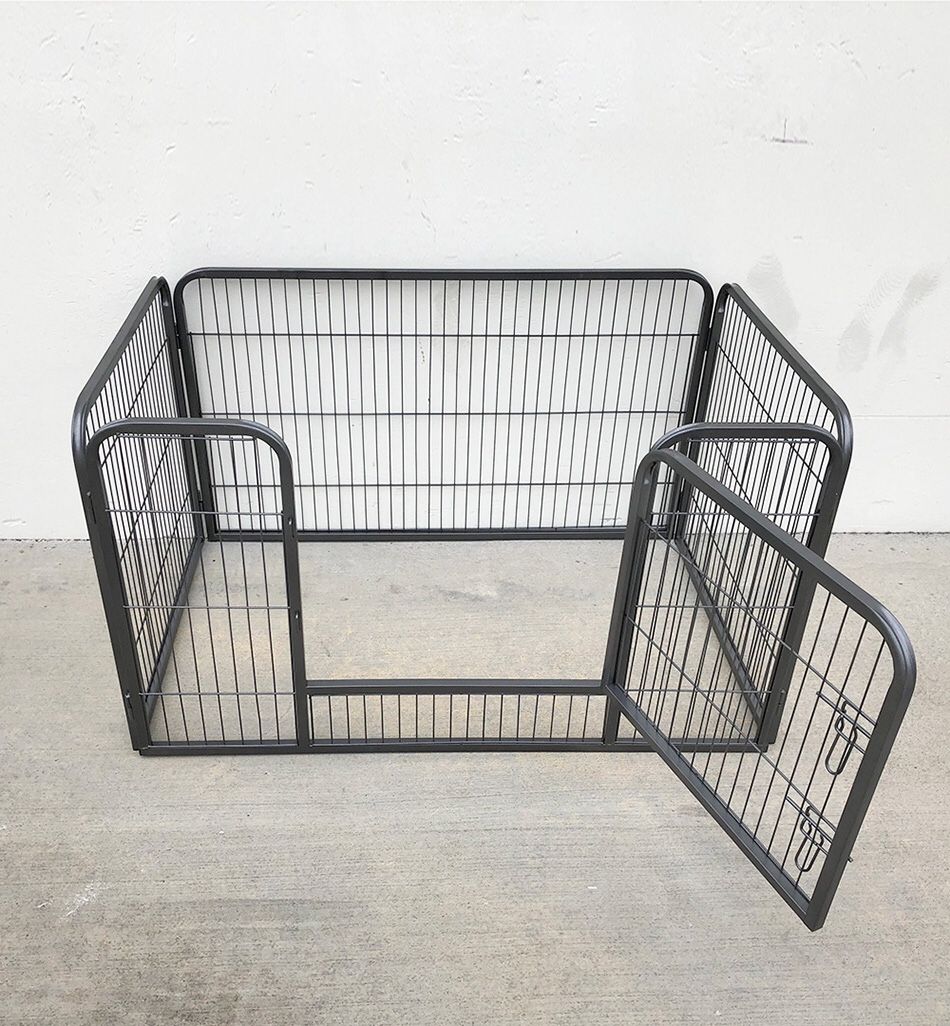 Brand New $75 Heavy Duty 49”x32”x28” Pet Playpen Dog Crate Kennel Exercise Cage Fence, 4-Panels