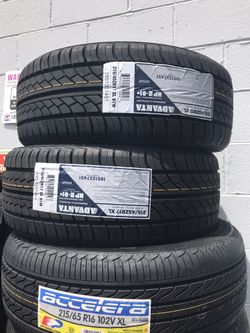 215/45R17 ADVANTA $279 ALL 4 INSTALLED WITH ALIGNMENT
