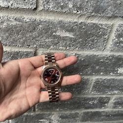 41mm Chocolate Roman Day Date W/box