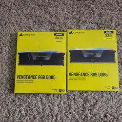 Set Of 2 Corsair Vengeance RGB DDR5 (16GB x 2) 32 GB CL36 6400 MHz