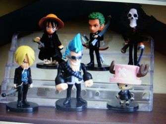 6Pc Set Luffy Chopper Action Figures