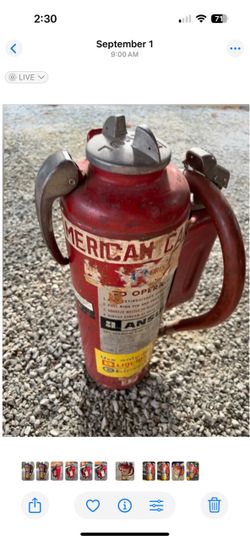 Vintage American LaFrance Fire Extinguisher