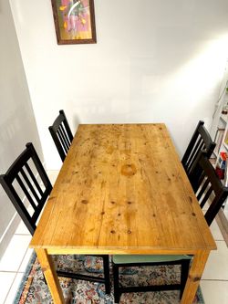 IKEA dining table and chairs