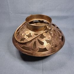 Metal Hollowed-Out Candle Holder Made in India
