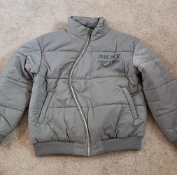 Silent Chapters Puffer Jacket Gray Size M