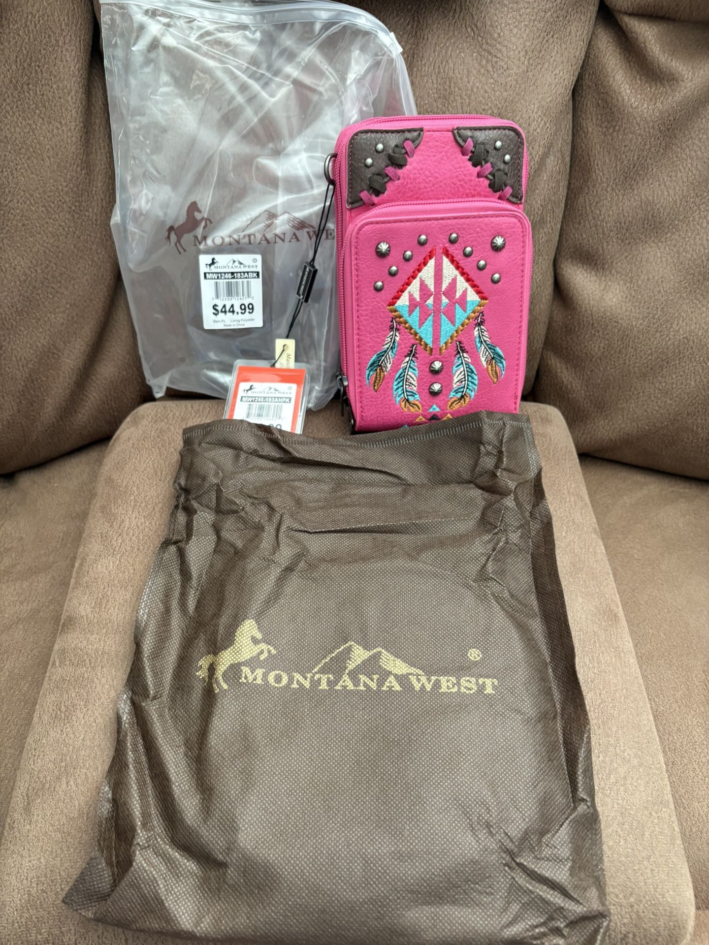 Hot Pink Montana West crossbody/wallet