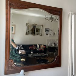 Gorgeous Antique Wooden Mirror