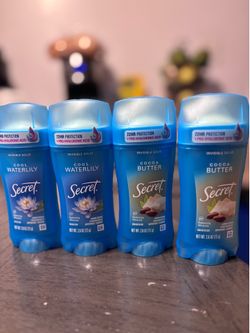 Secret Invisible Solid Antiperspirant/Deodorant - Cool Waterlily & Cocoa Butter(5$$$ EACH)