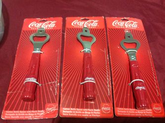3 Coca Cola Battle Opener, Made by Gibson...New