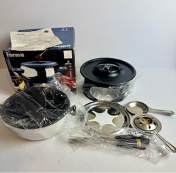 Forma Inox 11-Piece Stainless Steel Fondue Set – Complete with Box