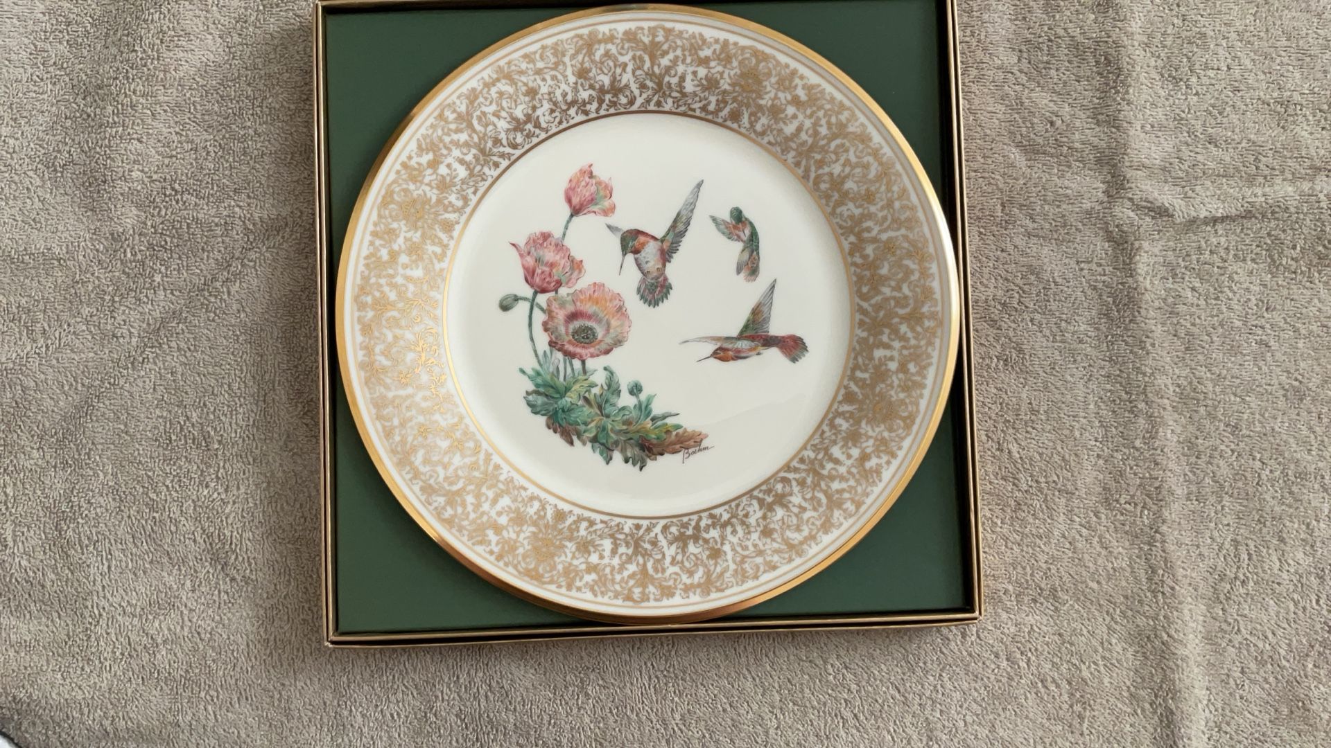 LENOX RUFOUS HUMMINGBIRD COLLECTOR PLATE