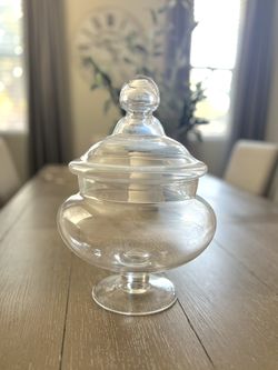  Glass Apothecary Jar Candy Buffet Container 