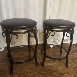 2 Small Bar Stools