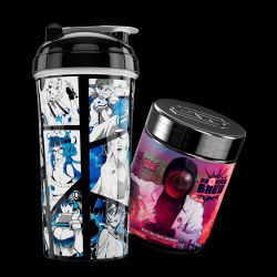 Gamersupps waifu cups season 6 manga shaker rare protein energy drink shaker water bottle