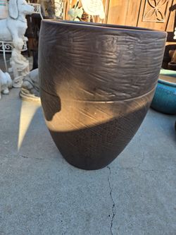 Large 12" Wide Outdoor Ceramic Planter