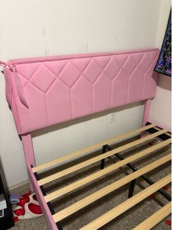Queen bed frame and mattress