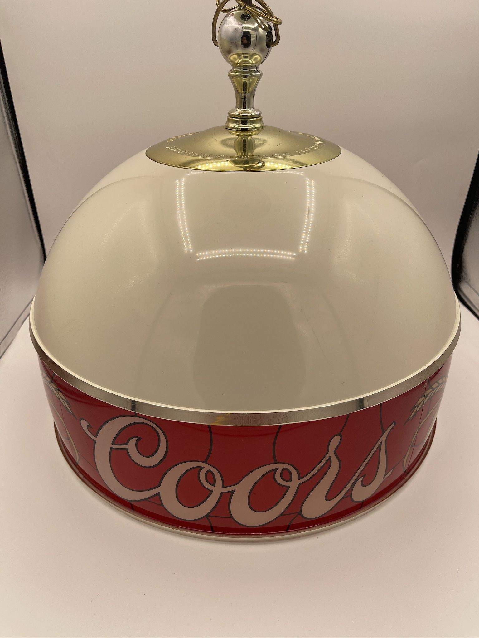 Vintage PAIR  Adolf Coors Beer Hanging Pool Light Bar Swag