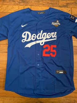 Blue Los Angeles dodgers edman World Series jersey