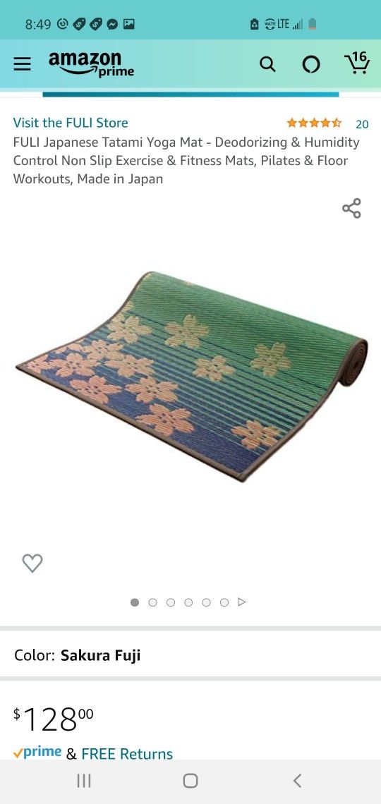 $80 FULI JAPANESE TATAMI YOGA MAT