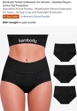 Bambody 2X Women's Period Underwear 3 pk