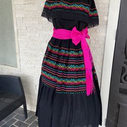 Embroidered Mexican Dress Vestidos Bordado Mexicano 