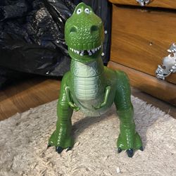 Disney Store Large 21” Rex The Dinosaur Toy Story Talking